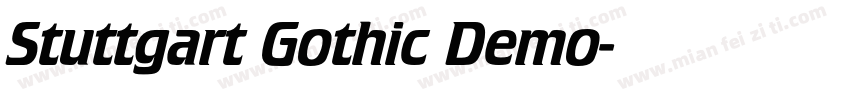 Stuttgart Gothic Demo字体转换